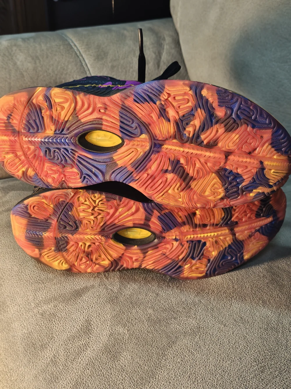 Nike Kids Purple, Black, Yellow & Orange Sneakers